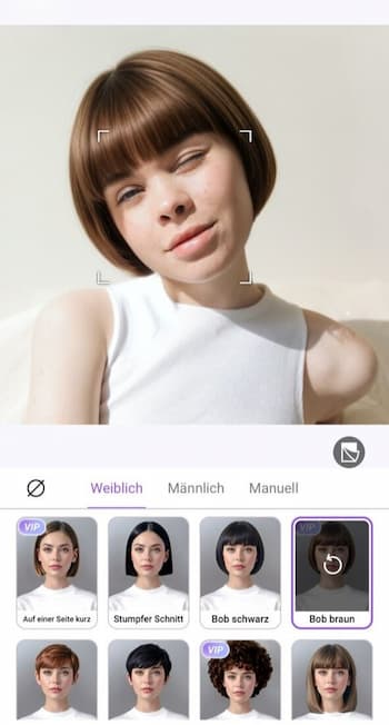 Vivid Glam - Frisuren für runde Gesichter testen